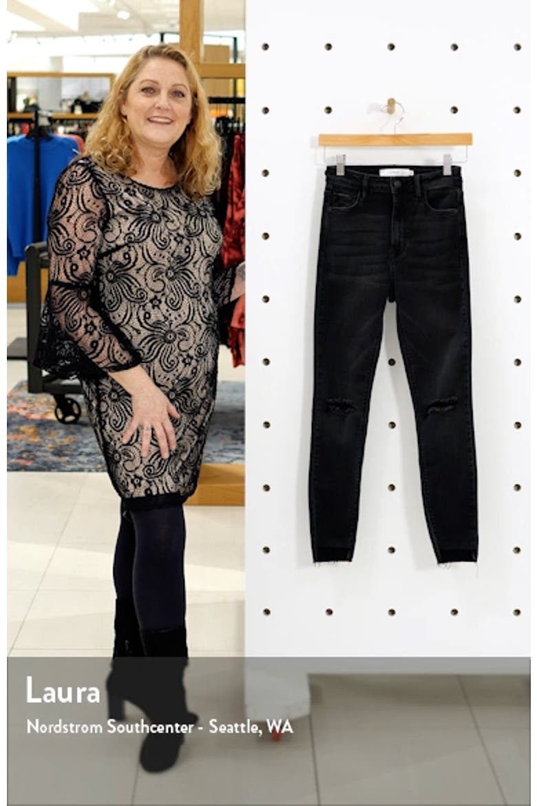 Ripped High Waist Ankle Skinny Jeans video