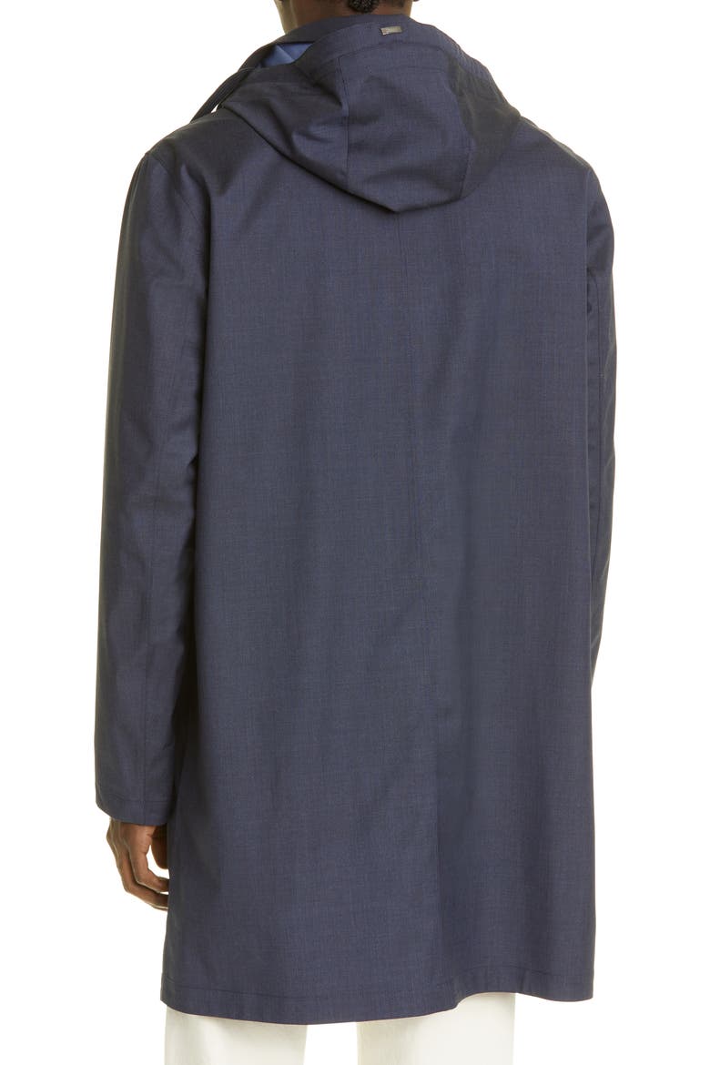 Storm System® Waterproof Hooded Raincoat, Alternate, color, 9201-BLU NAVY