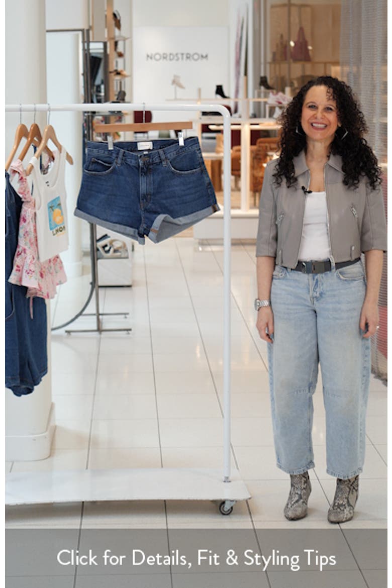 The Darling Cuffed Denim Shorts video