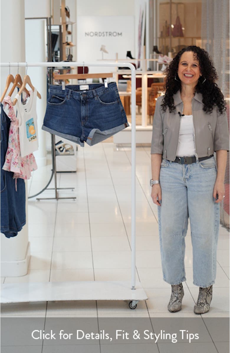 The Darling Cuffed Denim Shorts, sales video thumbnail