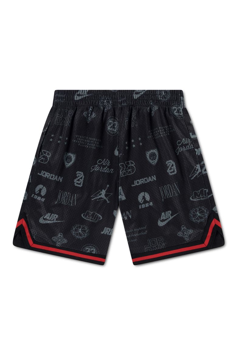 Kids' Taped MJ Mesh Shorts, Alternate, color, BLACK