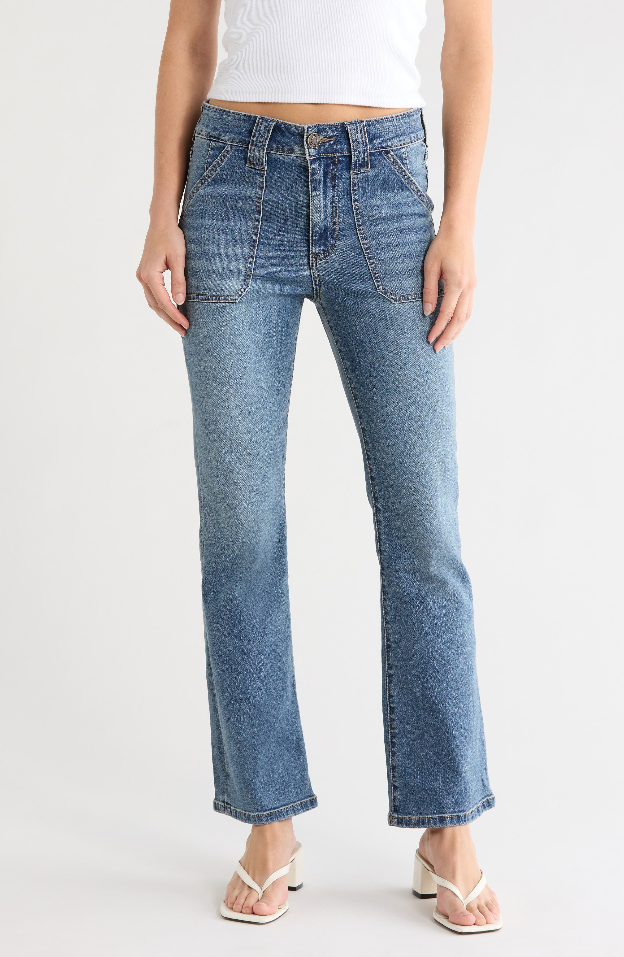 Nikki High Rise Kick Flare Stretch Jeans