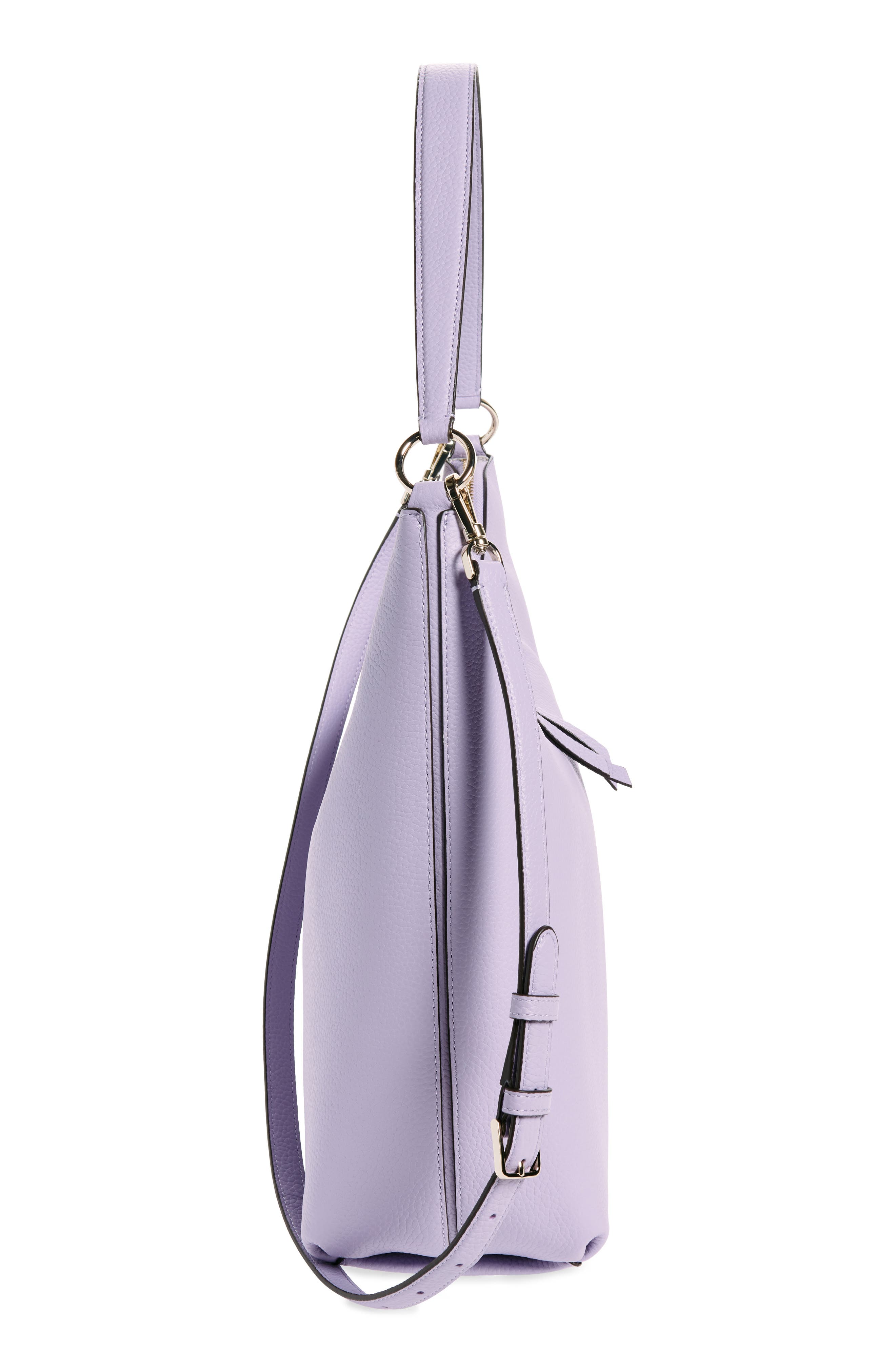 Kate Spade New York leather shoulder bag, Alternate, color, Lilac Frost