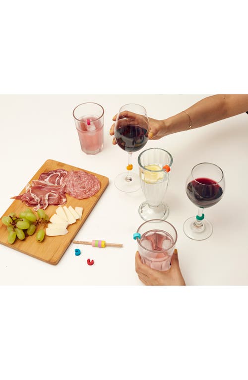 Kikkerland Design Rainbow Drink Markers In Multi