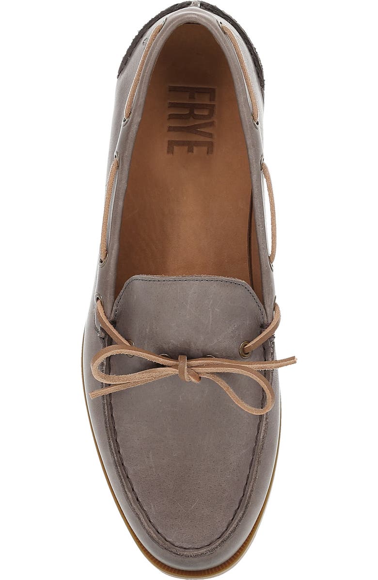 Frye Mason Boat Shoe, Alternate, color, Steel