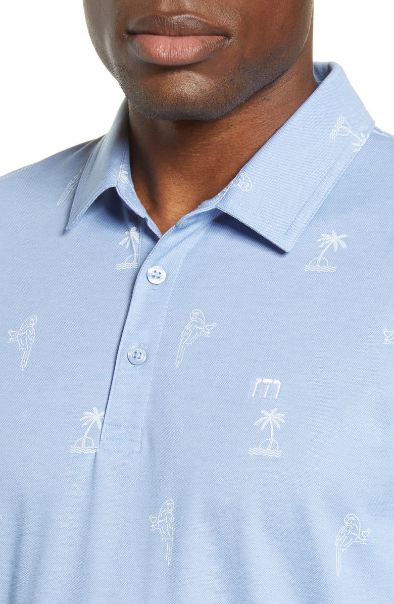 TravisMathew Loose Screws Palm & Parrot Polo, Alternate, color,