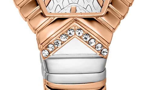Just Cavalli Snake Bracelet Strap Watch, 21.5mm X 34.5mm In Multi