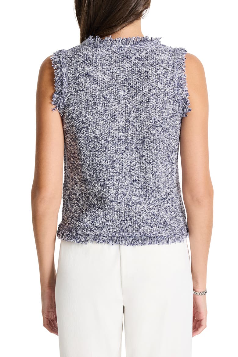Mixed Knit Sleeveless Top, Alternate, color, INDIGO MIX