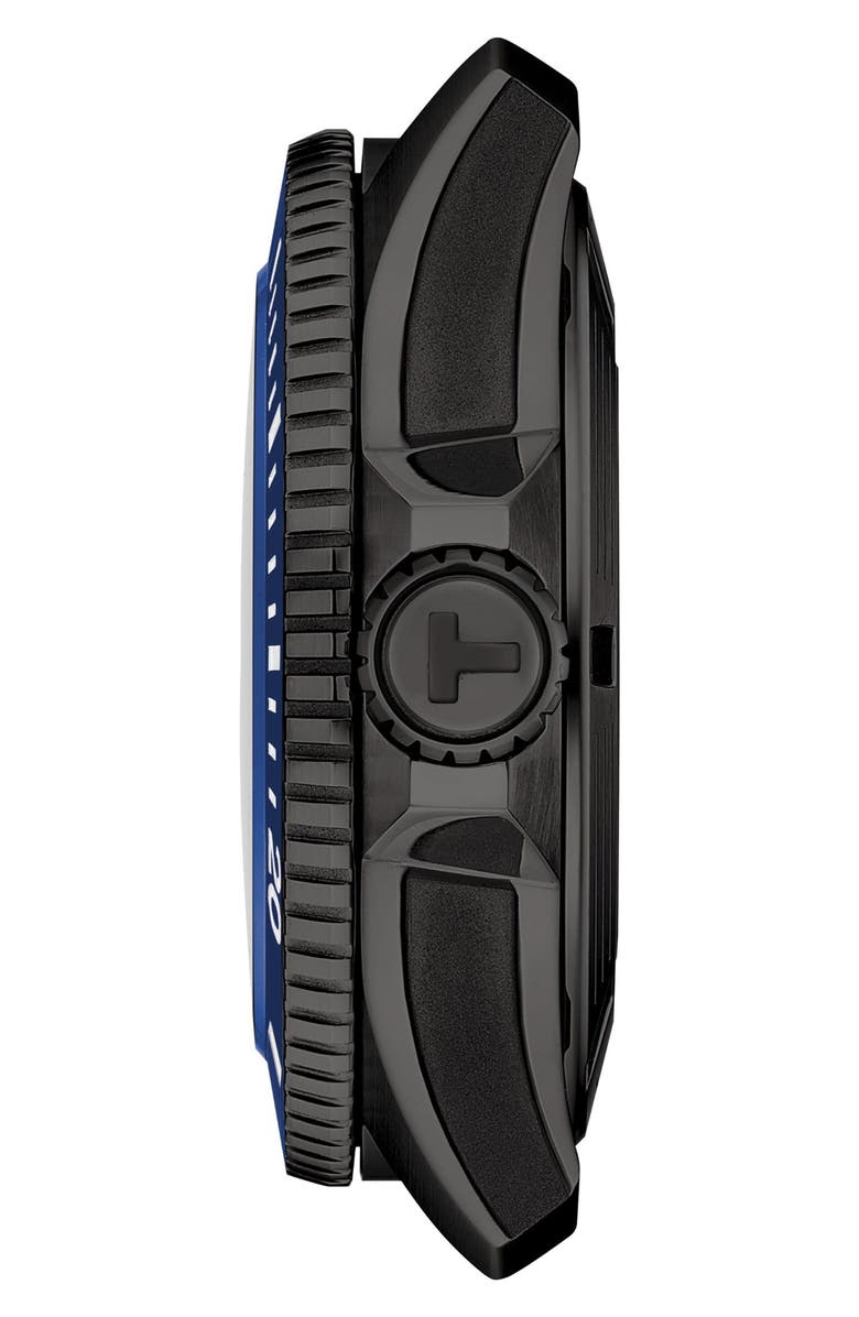 Tissot Seastar 2000 Professional Powermatic 80 Rubber Strap Watch, 46mm, Alternate, color, Blue Gradient
