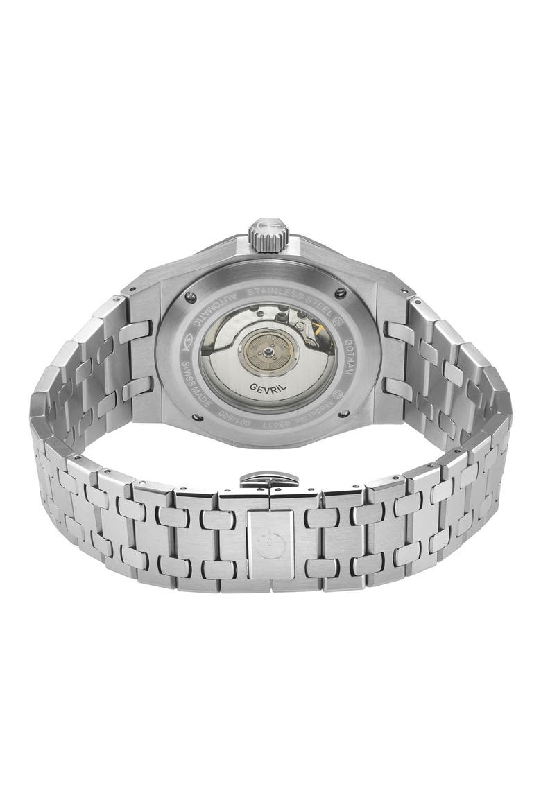 Gotham Bracelet Watch, 41mm, Alternate, color, SILVER