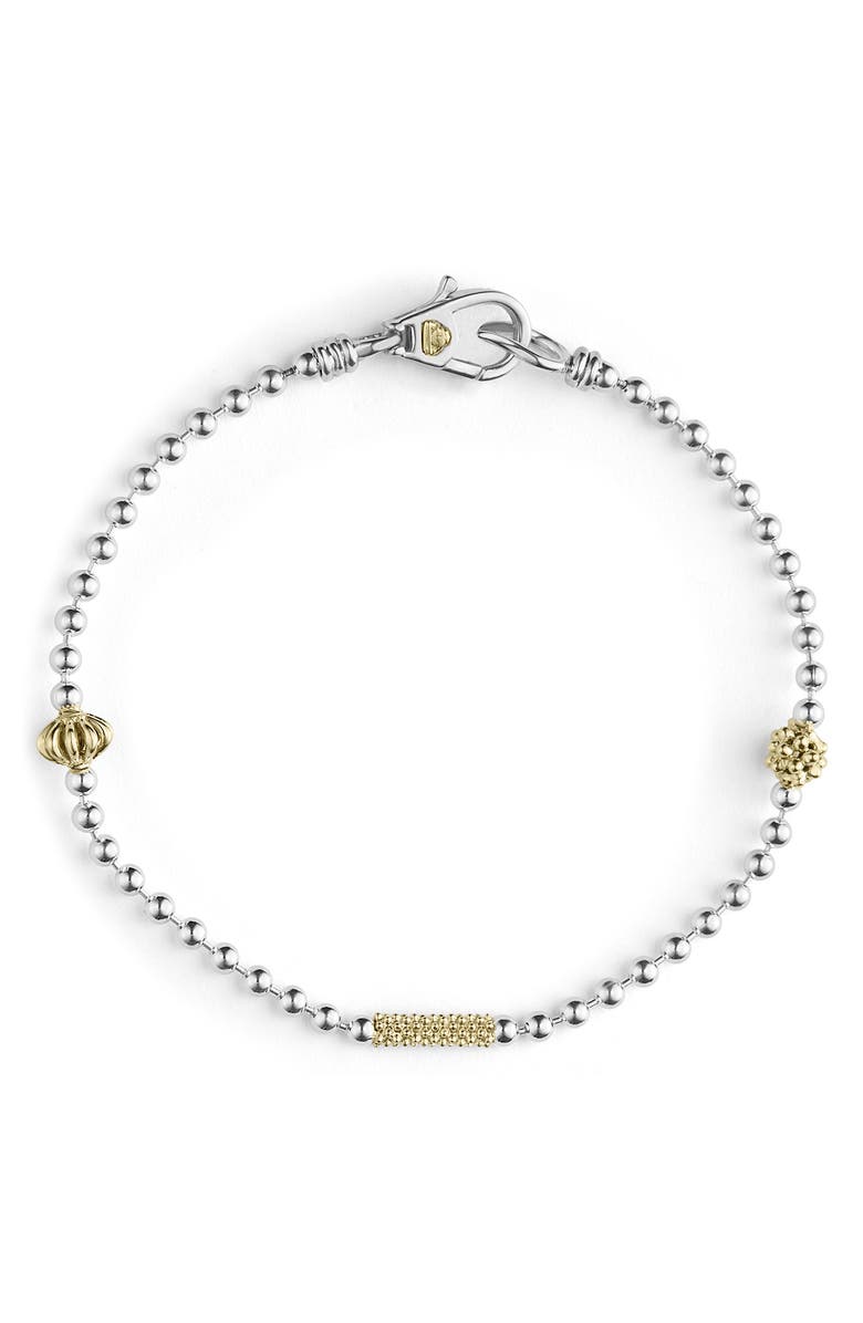 LAGOS Caviar Icon Bracelet, Main, color, Silver