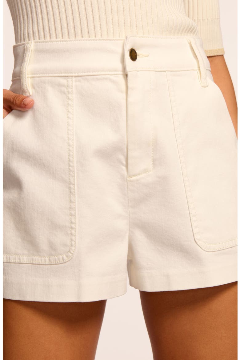 Hilary Patch Pocket Shorts, Alternate, color, WHITE