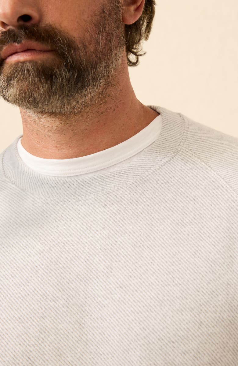 Faherty Legend Crew Organic Cotton Blend Sweater, Alternate, color, Light Heather Grey