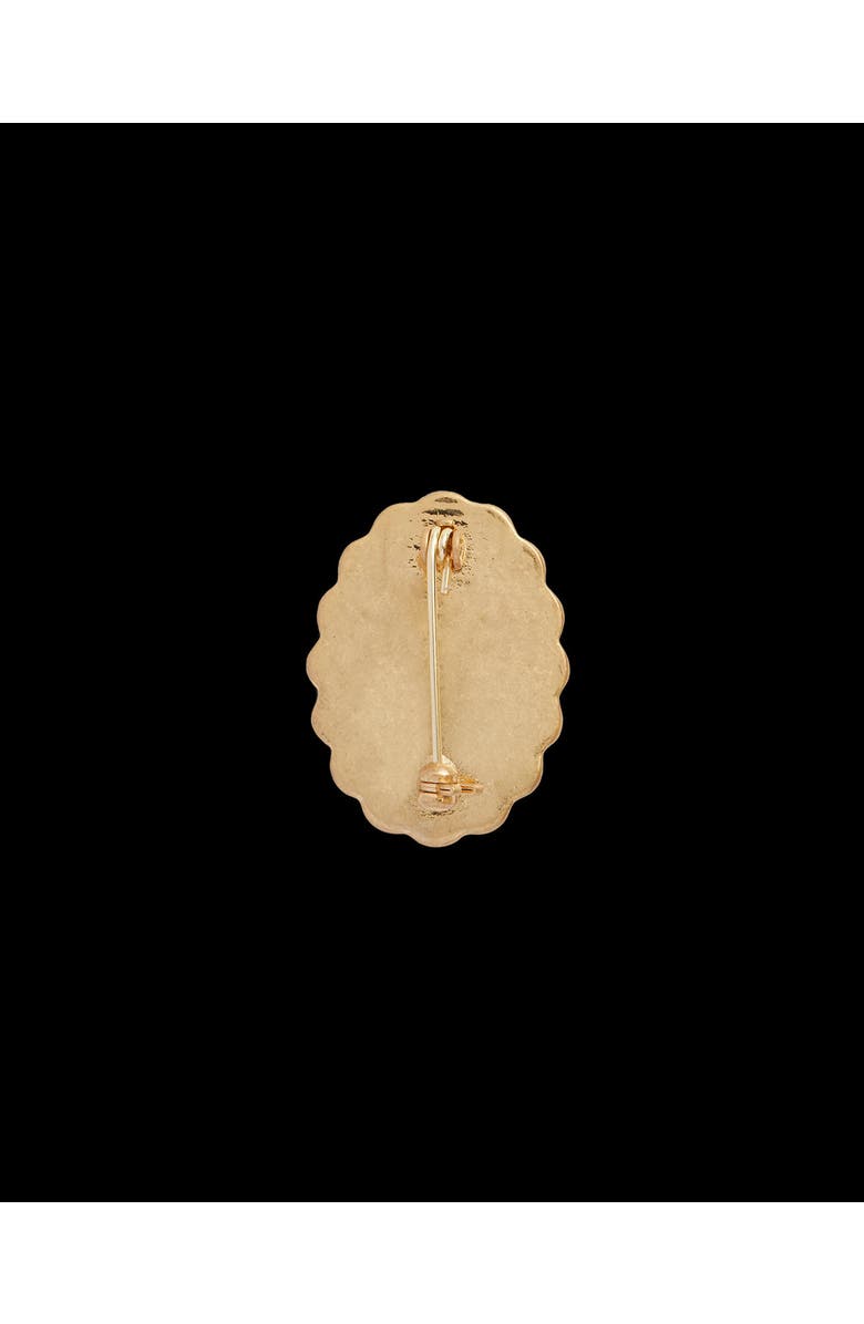 Fable England Framed Roses Brooch, Alternate, color, Multi & Gold