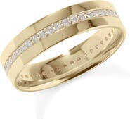 LANA Vanity 14K Gold Single Row Diamond Band Ring