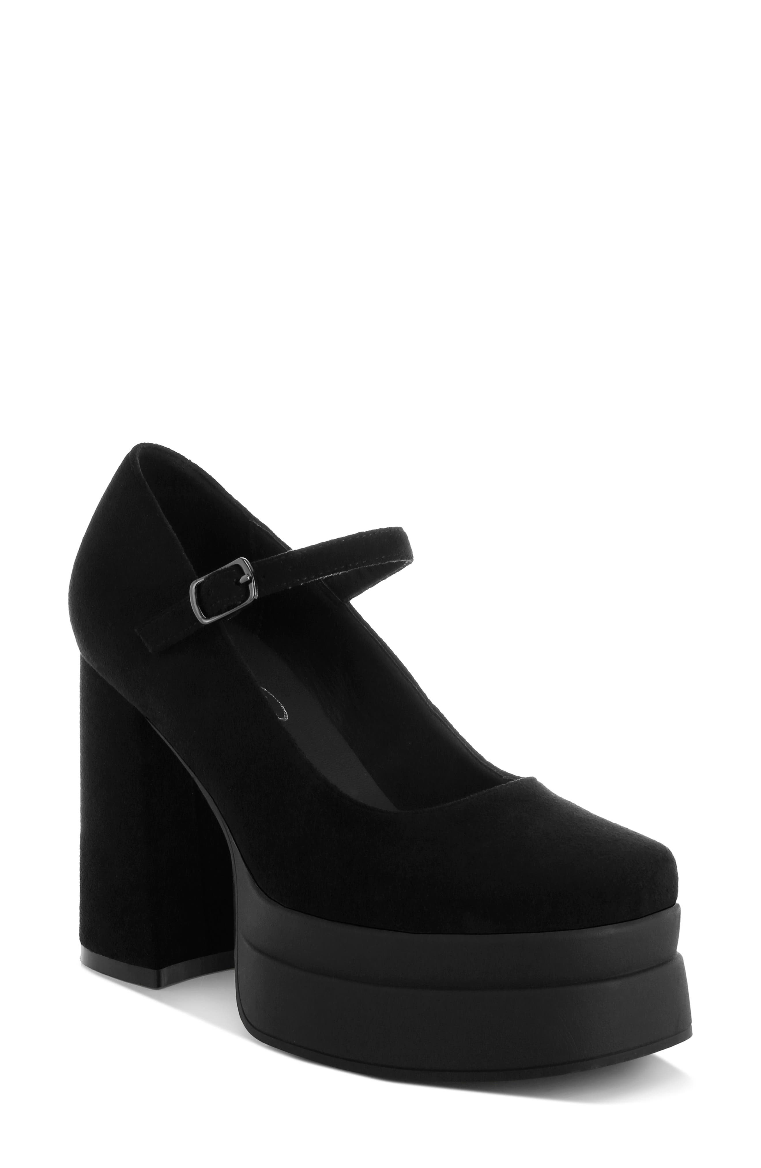 LONDON RAG Kenny Mary Jane Platform Pump, Main, color, Black