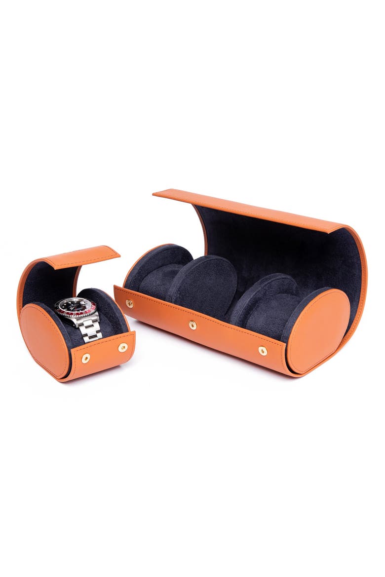 HYDE PARK THREE WATCH ROLL, Alternate, color, Tan