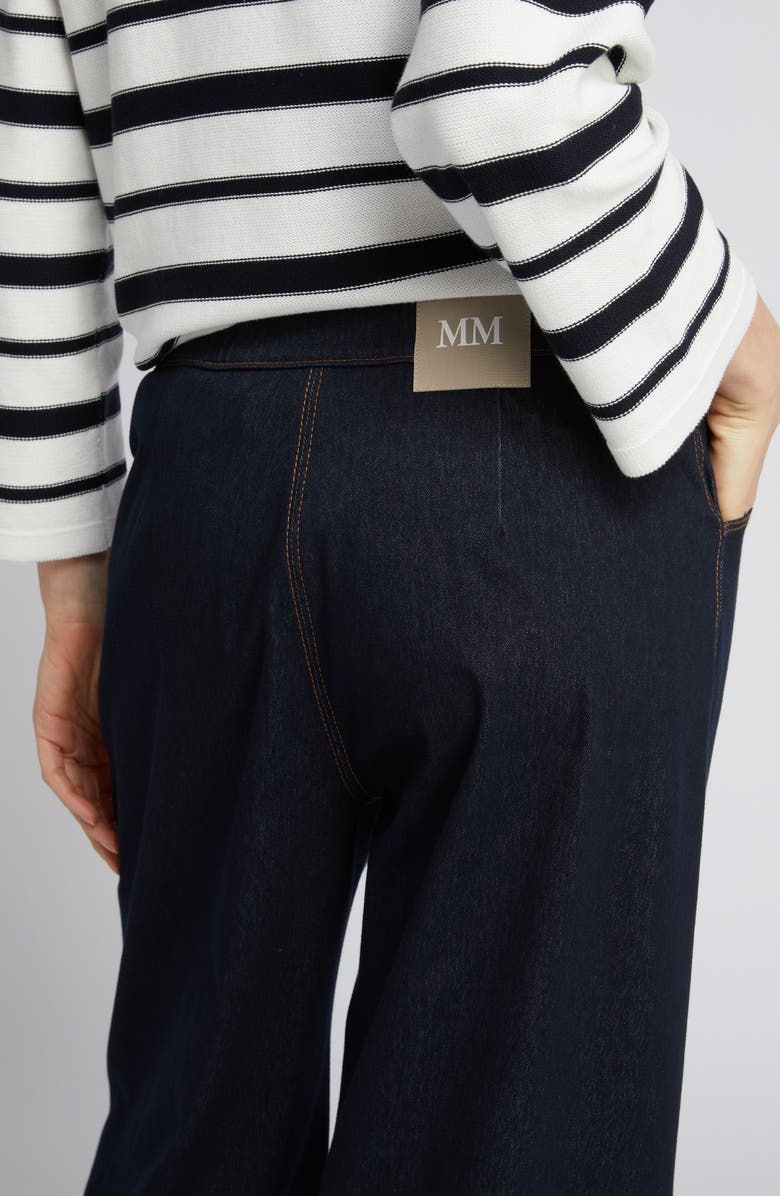 MM by Max Mara Sarta Wide Leg Jersey Trouser Jeans, Alternate, color, Midnight Blue