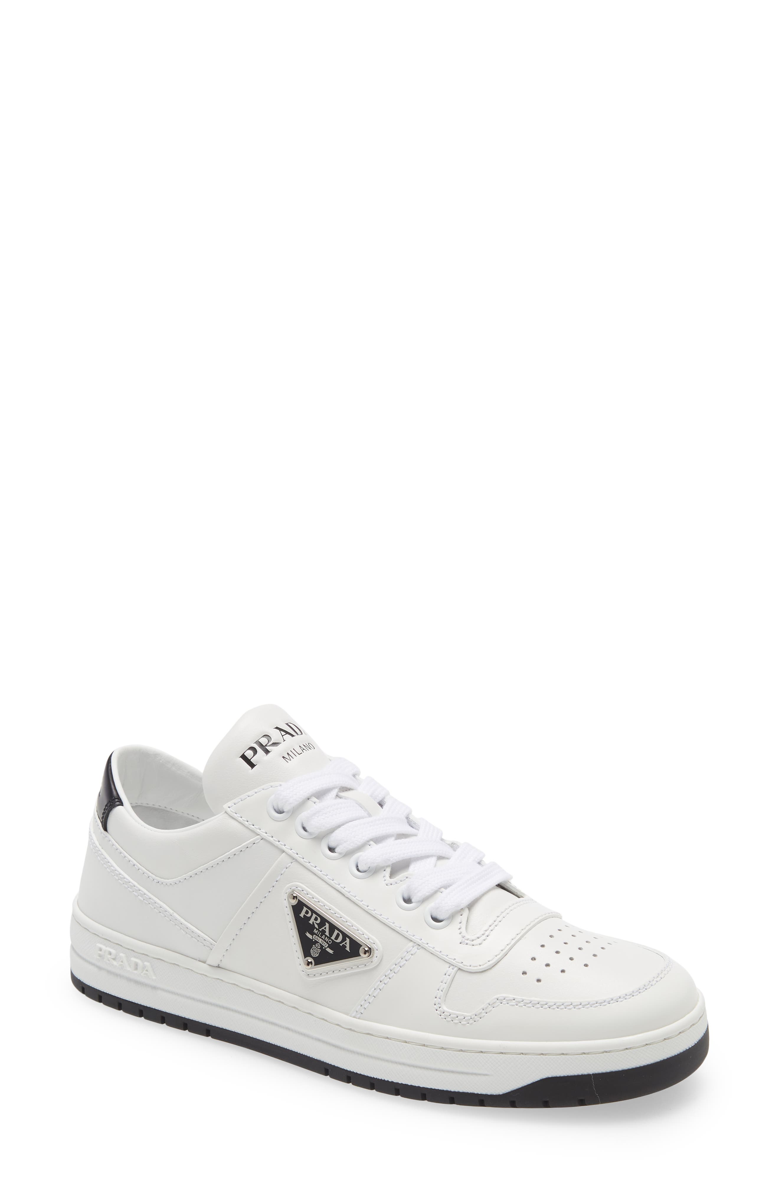 Prada Logo Low Top Sneaker, Main, color, 
