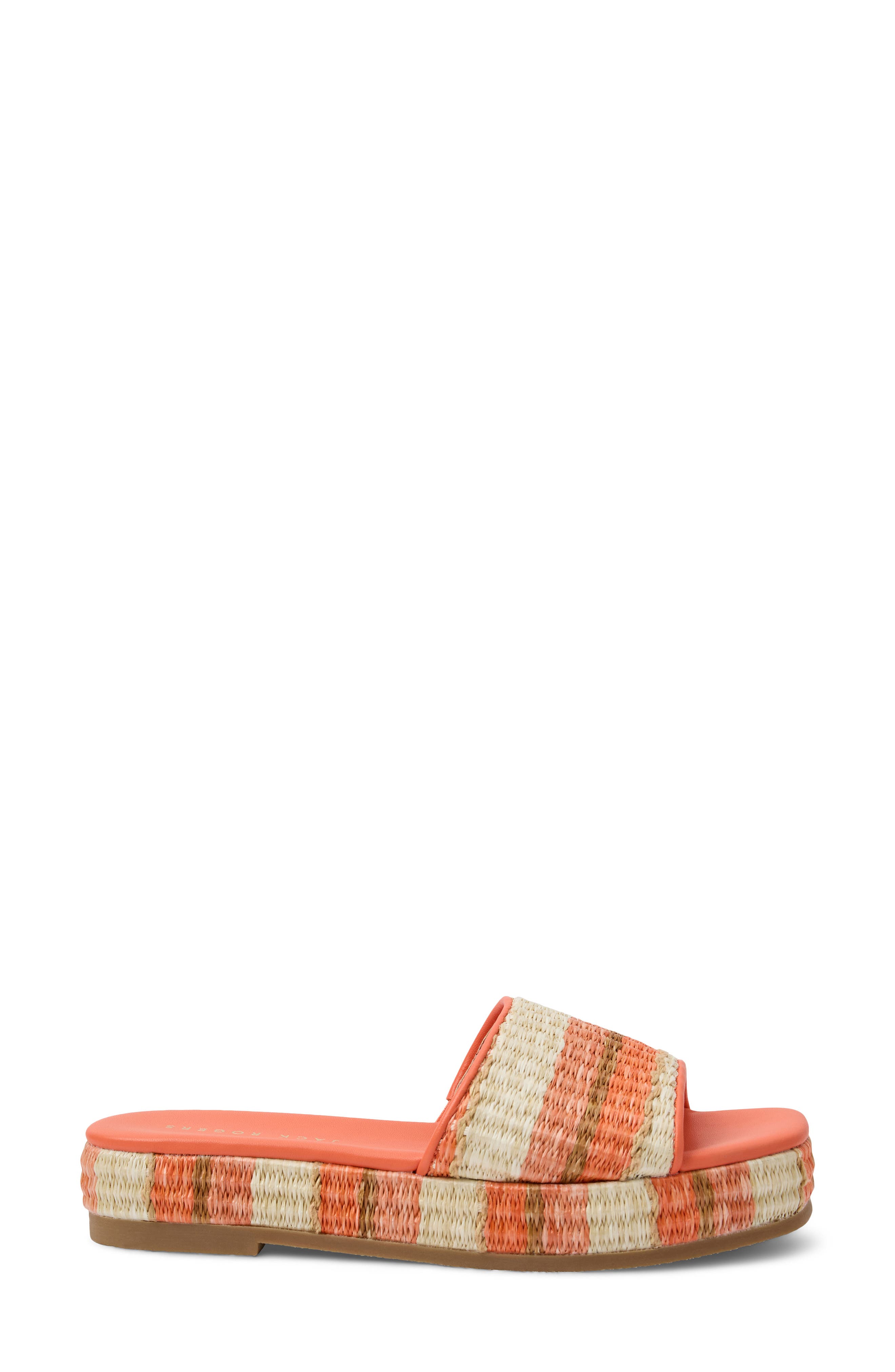 Jack Rogers Bay Flatform Sandal, Alternate, color, Melon Stripe