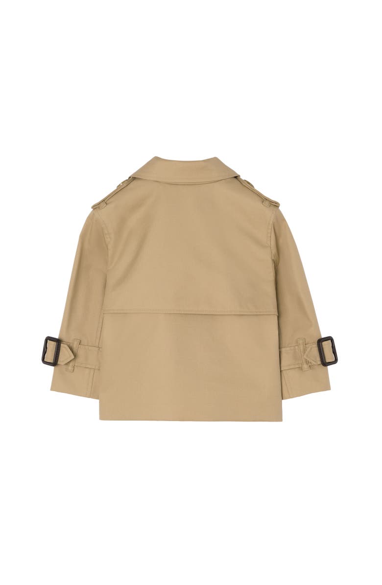 Burberry Cotton Trench Jacket, Alternate, color, Sand Beige