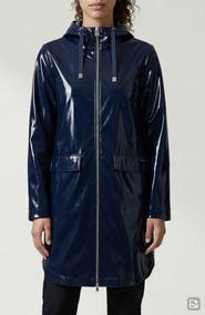 Noize Janae Coated Vinyl Hooded Raincoat