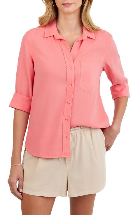 Shirttail Button-Up Shirt