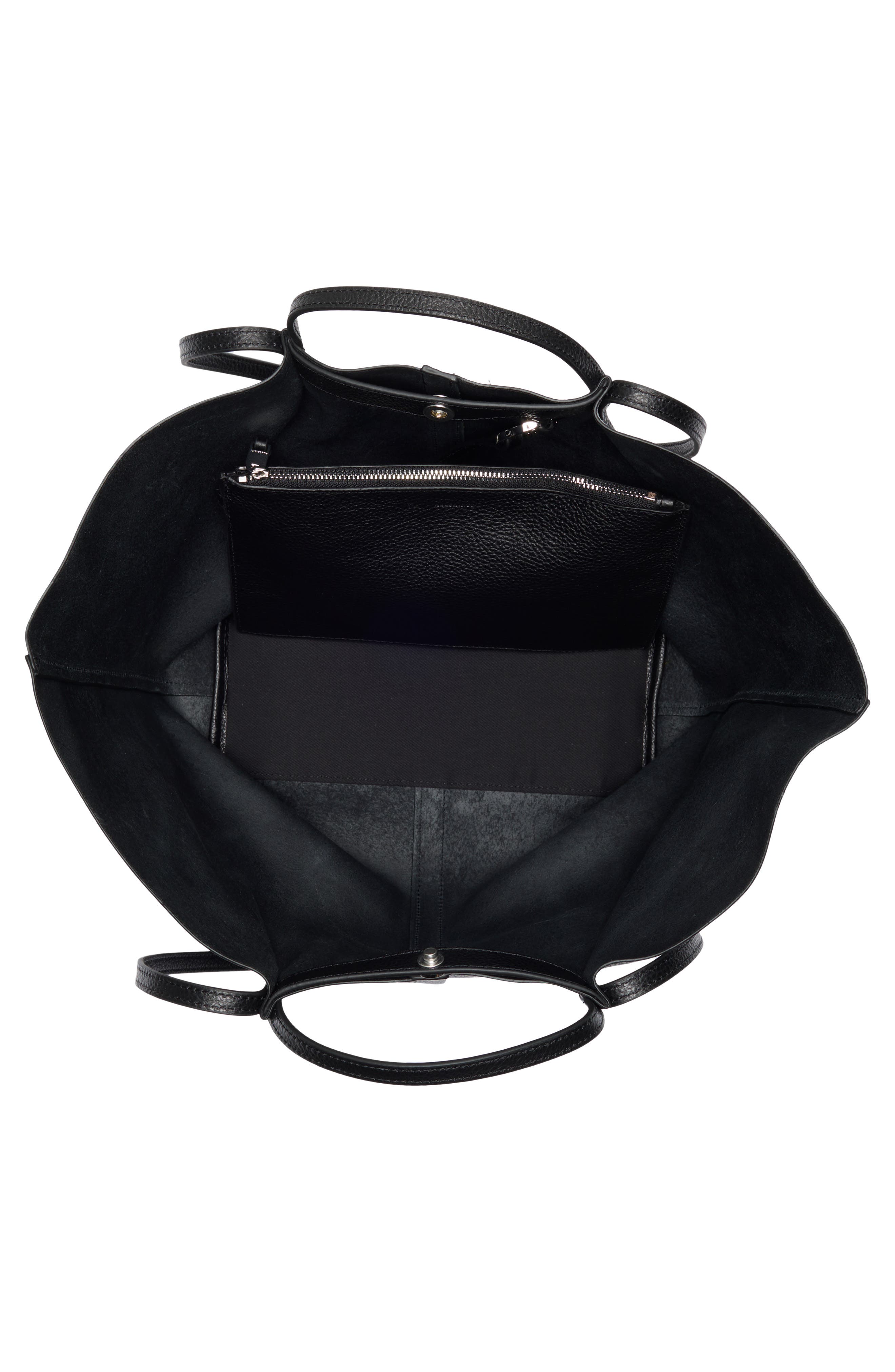 AllSaints Odette Tote Bag, Alternate, color, Black