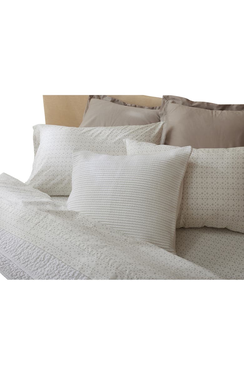 Coyuchi Marshall Organic Cotton Pillow Cover, Alternate, color, Alpine White