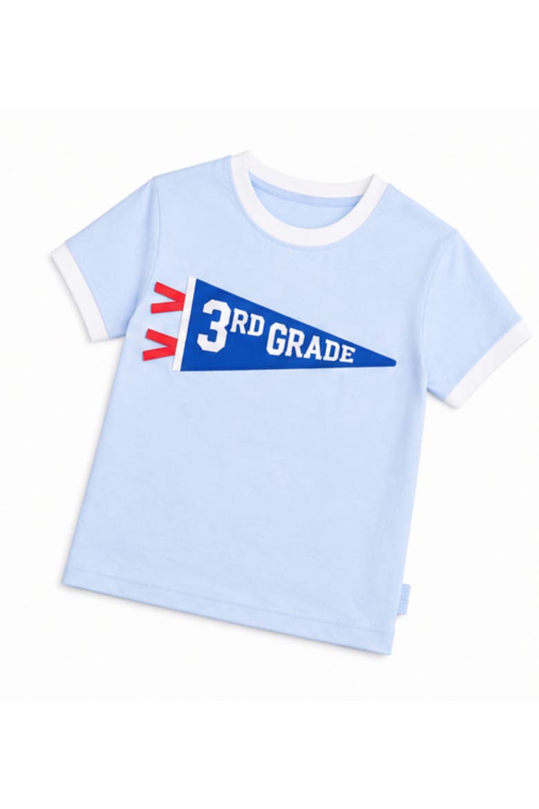 3rd Grade Crewneck T-Shirt, Alternate, color, Blue/Red/White