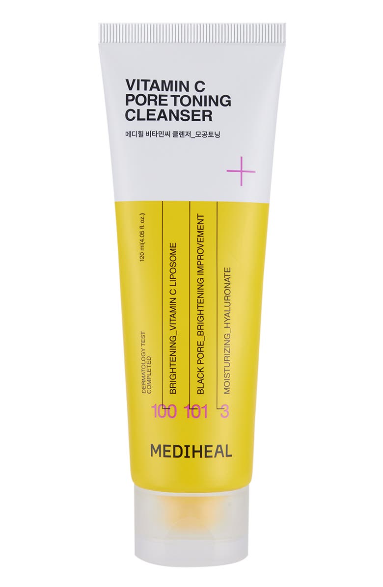 MEDIHEAL Vitamin C Pore Toning Cleanser, Main, color, Yellow