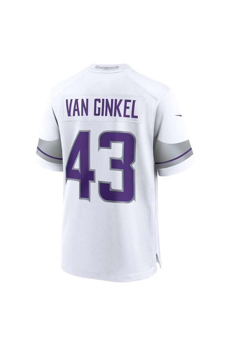 Men's Nike Andrew Van Ginkel White Minnesota Vikings Alternate Game Jersey, Alternate, color, White