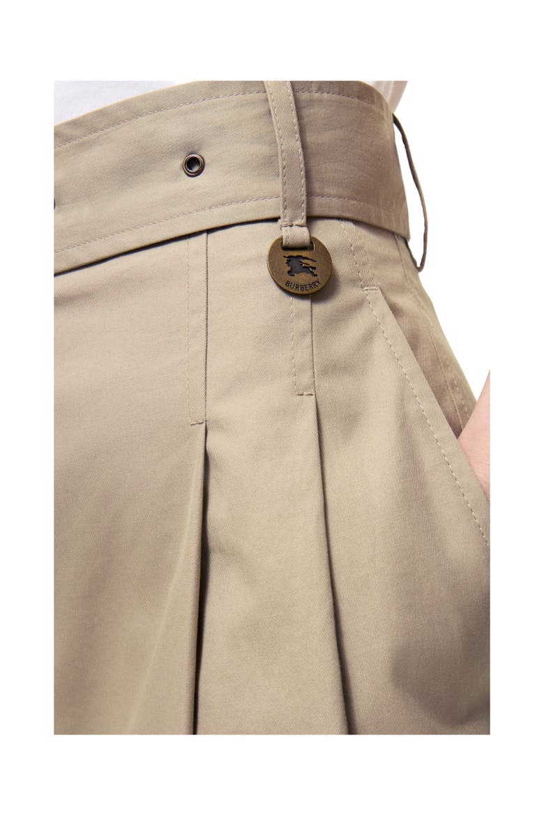 Belted Tropical Gabardine Shorts, Alternate, color, Saltmarsh beige