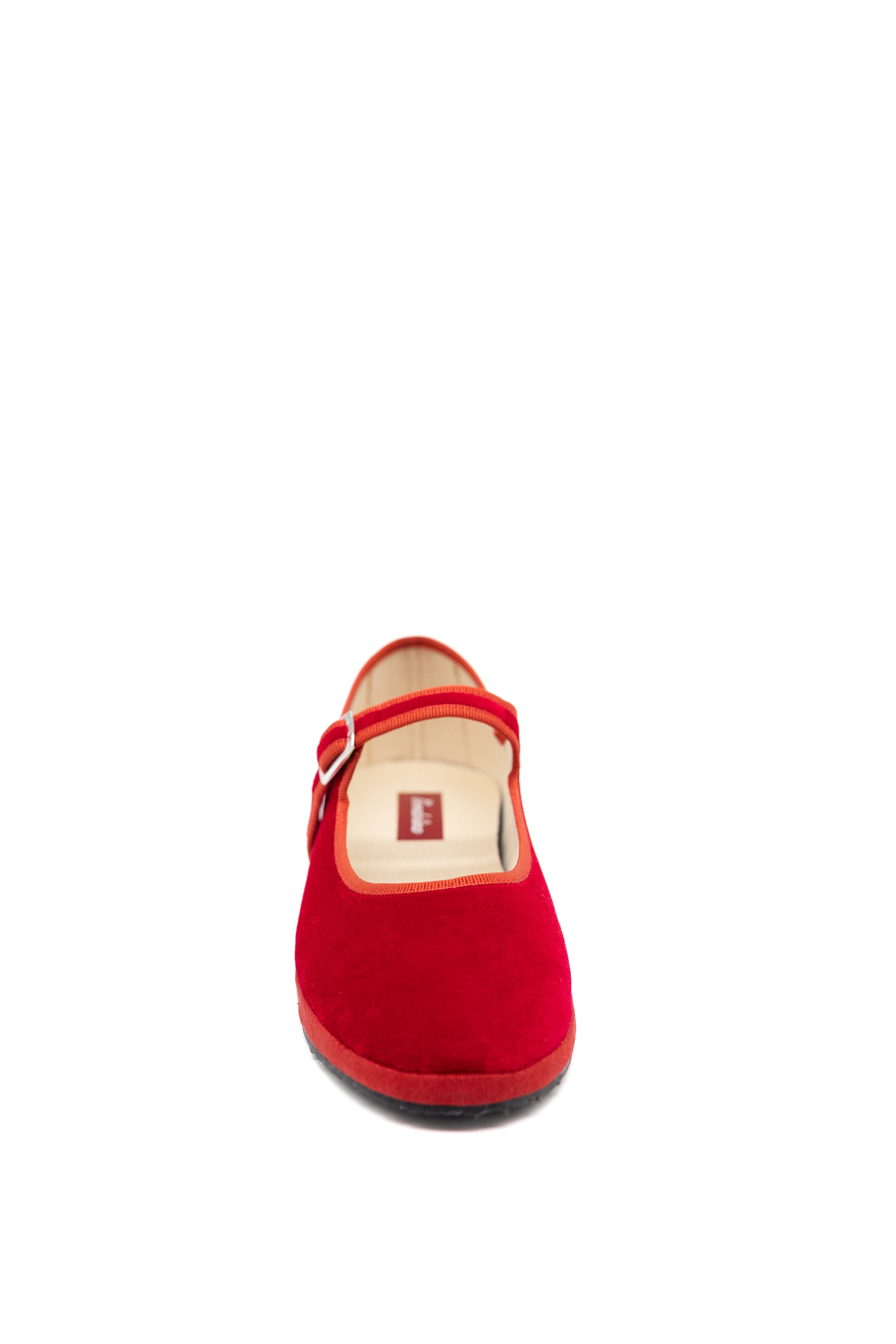 Mary Jane Ballet Flats, Alternate, color, Opera Red