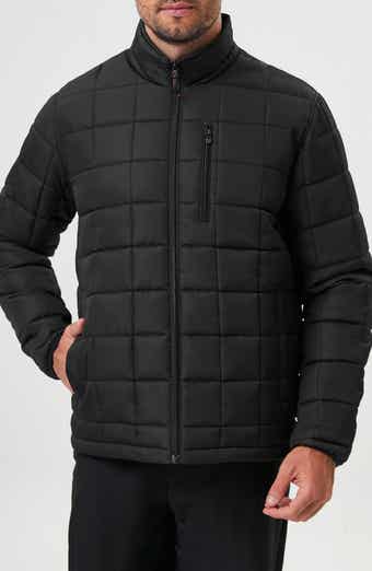 HAWKE & CO Box Quilt Hooded Puffer Jacket