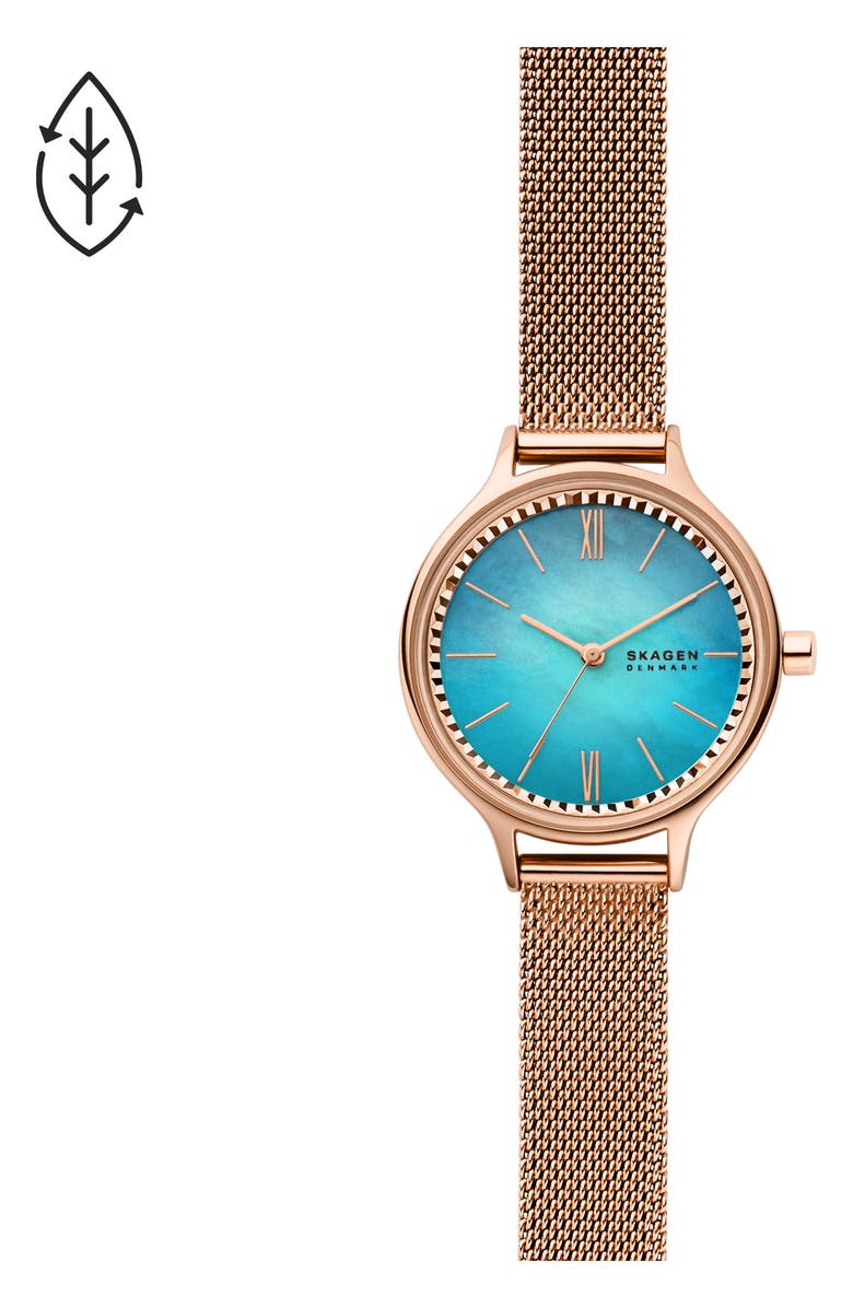 Skagen Anita Mesh Strap Watch, 30mm, Alternate, color,