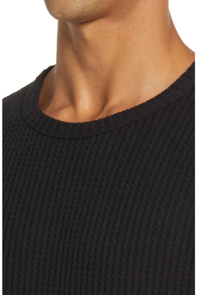 Adam Cotton Blend Thermal Knit Top, Alternate, color, BLACK