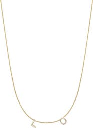 Bony Levy Classic Initial Personalized Diamond Charm Necklace