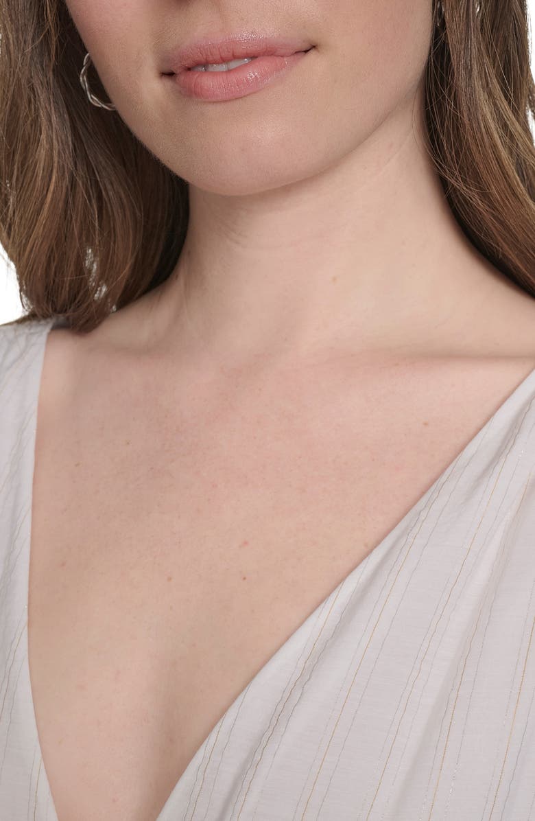 Tommy Hilfiger Sleeveless Tie Shoulder Tiered Chiffon Dress, Alternate, color,