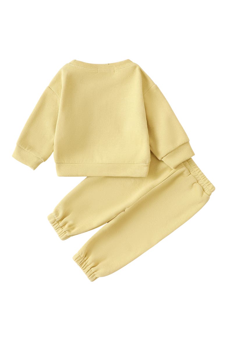 Sweatshirt & Sweatpants Set, Alternate, color, YELLOW