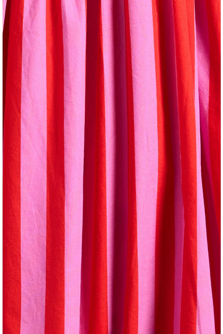 Kids' Circus Stripe Tiered Cotton Dress, Alternate, color, PINK