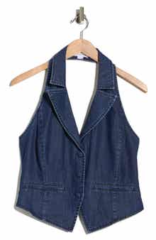 Good American Denim Halter Vest