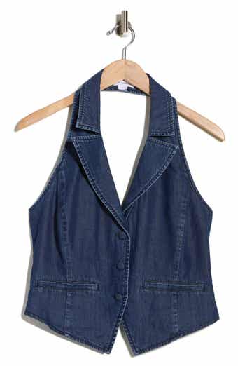 Good American Denim Halter Vest