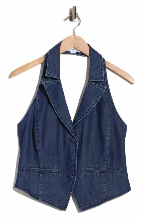 Good American Denim Halter Vest