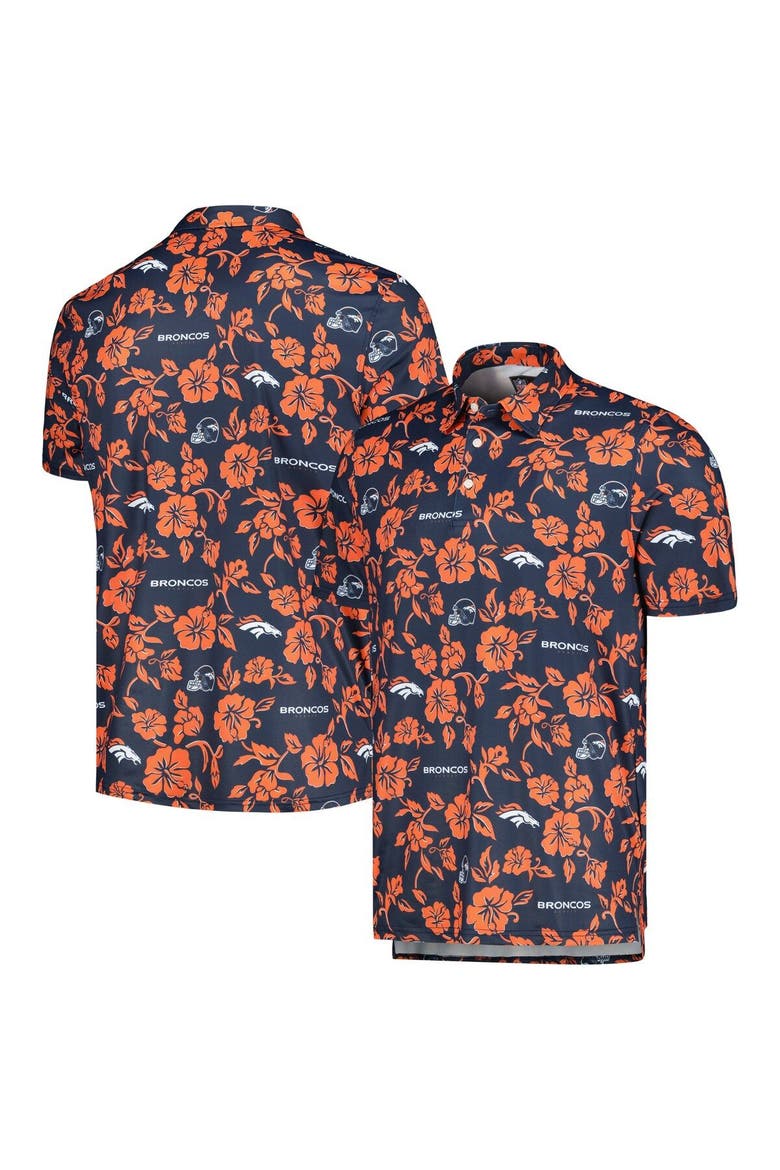 Men's Reyn Spooner Navy Denver Broncos Pua Performance Polo, Main, color, Navy