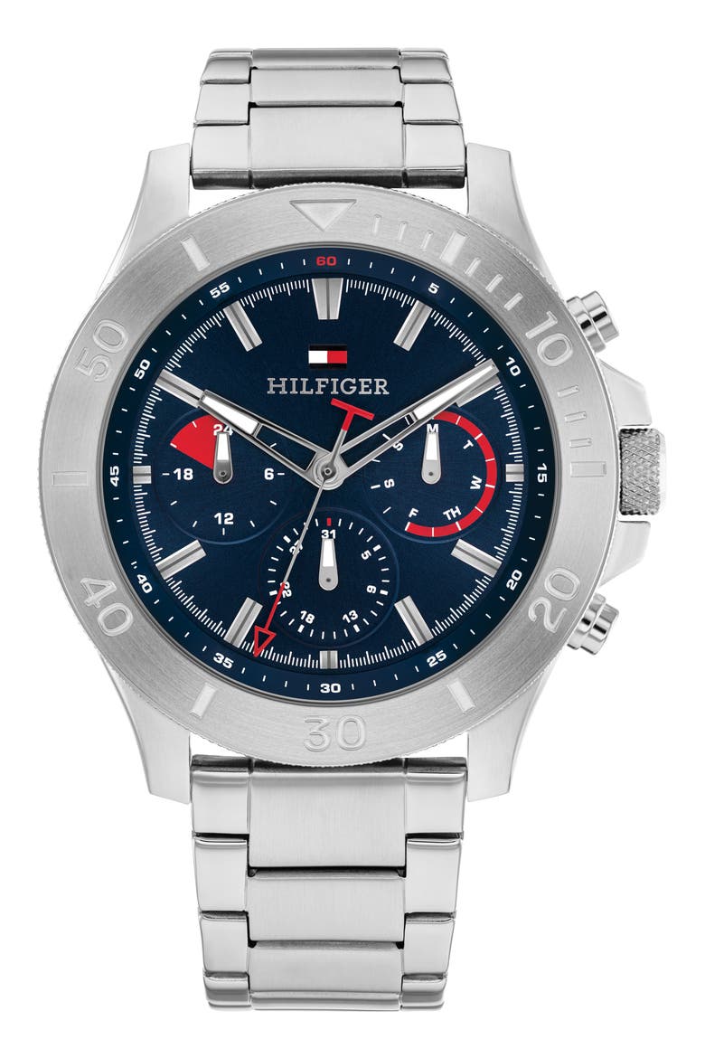 Bryan Multi-Function Bracelet Watch, Main, color, BLUE