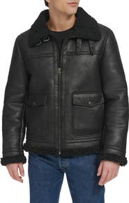 Levi's Faux Shearling Aviator Rancher Jacket