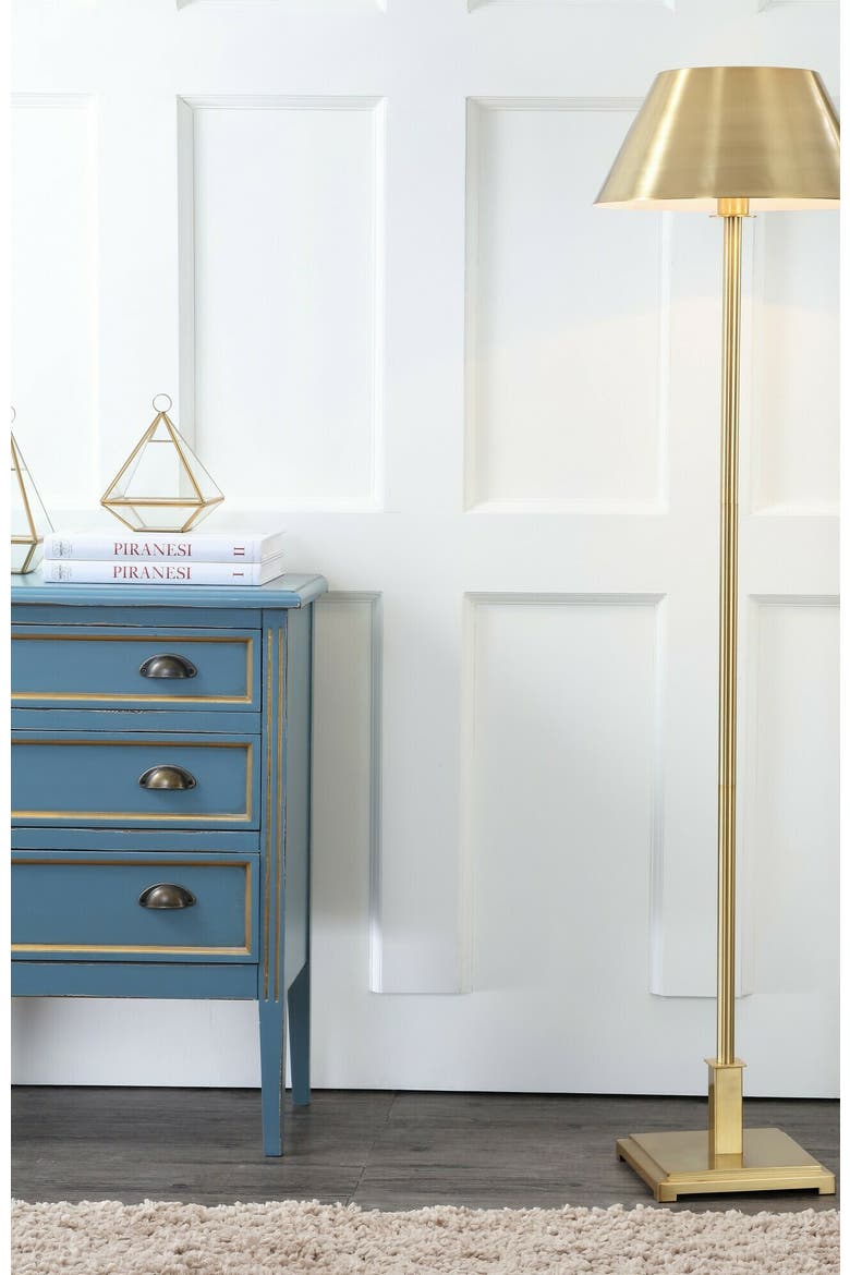 Roxy 60" Metal LED Floor Lamp, Alternate, color, Brass Gold
