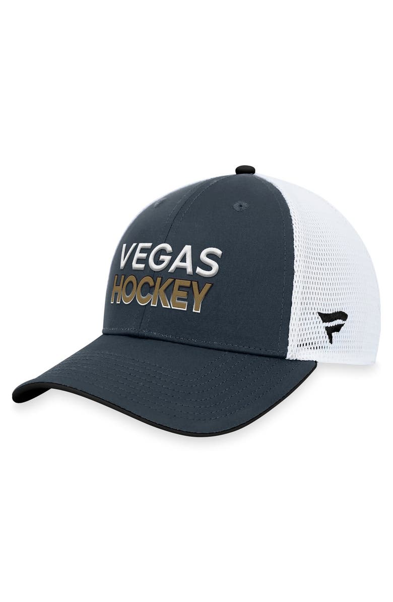FANATICS Men's Fanatics Branded  Gray Vegas Golden Knights Rink Trucker Adjustable Hat, Alternate, color, 