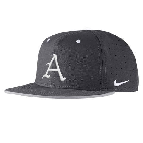 Men's Nike Anthracite Arkansas Razorbacks 2025 On-Field True Performance Baseball Fitted Hat